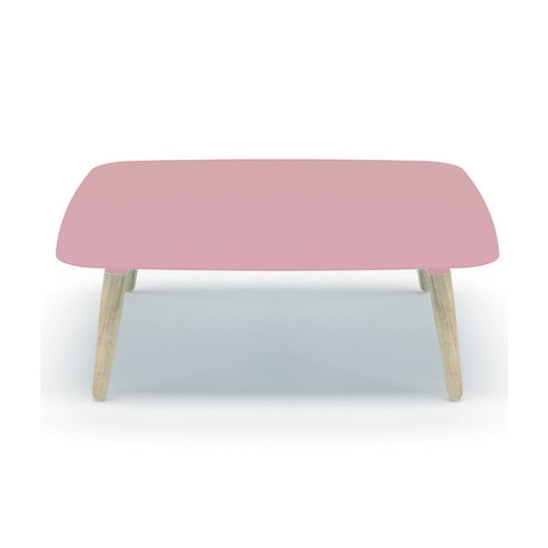 Różowy stolik MEME Design Nord Quadro