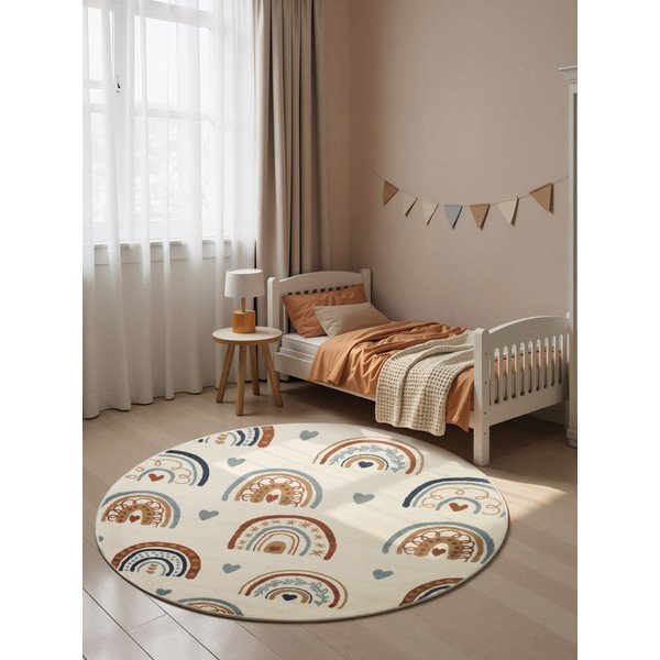Kremowy dywan dziecięcy ø160 cm Bowie – Hanse Home-image-2