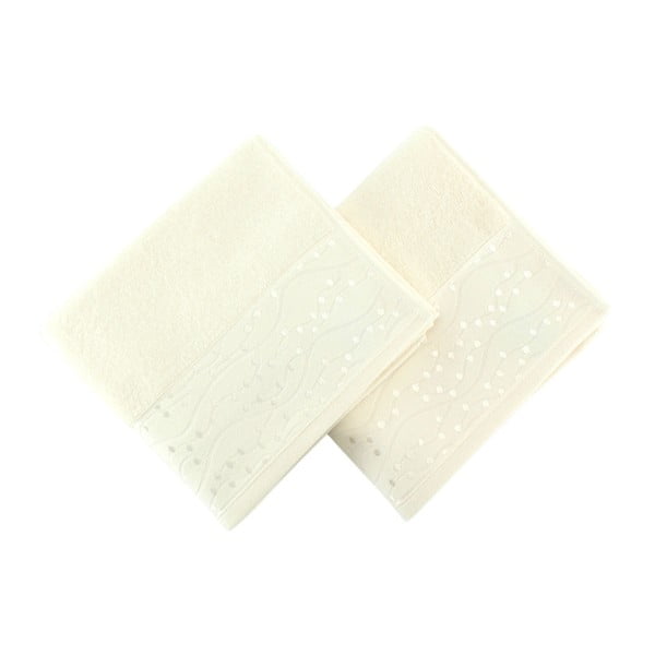 Zestaw 2 ręczników z czystej bawełny Andreides, 50x90 cm