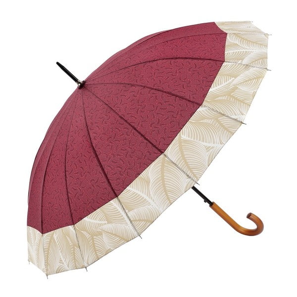 Bordowy parasol Ambiance Tropical, ⌀ 105 cm