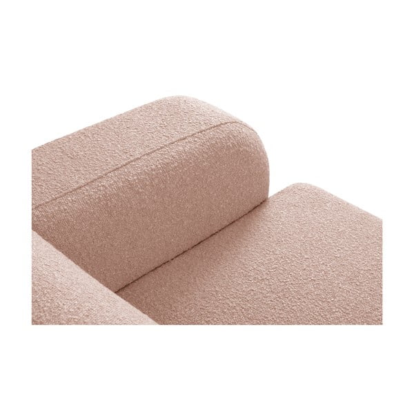 Różowa sofa z materiału bouclé 170 cm Molino – Micadoni Home-image-4
