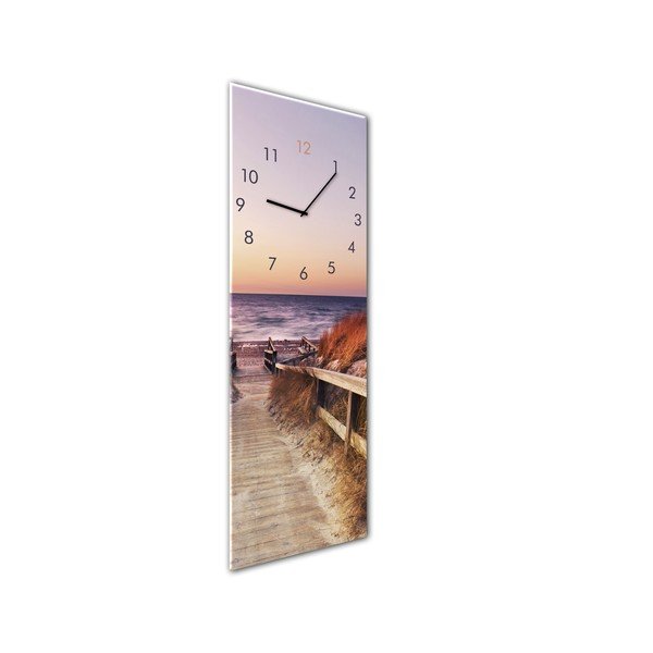 Zegar ścienny Styler Glassclock Sunset, 20x60 cm-image-1