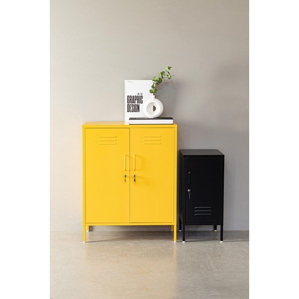 Jasnoniebieska metalowa szafka z zamkiem 35x76x40 cm Cambridge – Yes Everyday-image-1