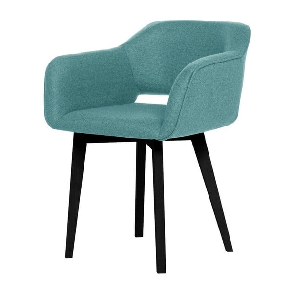 Błękitne krzesło z czarnymi nogami My Pop Design Oldenburg