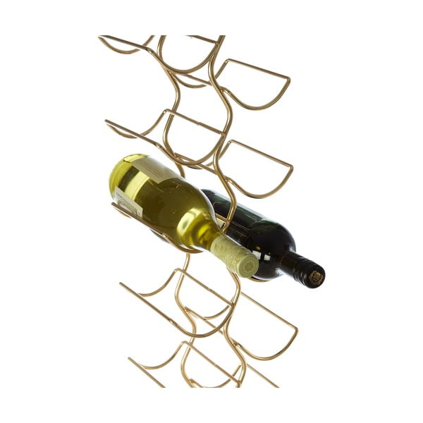 Metalowy regał na wino w kolorze złota liczba butelek 12 Wren – Premier Housewares-image-3