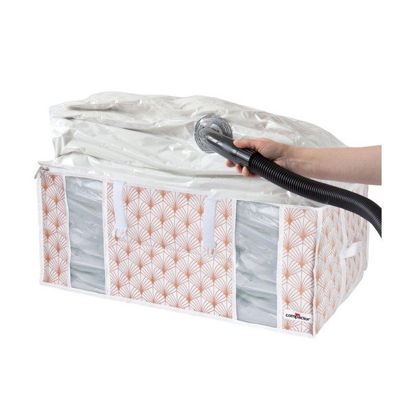 Różowy organizer z workiem próżniowym na ubrania Compactor Signature Blush 3D Vacuum Bag, 210 l-image-1