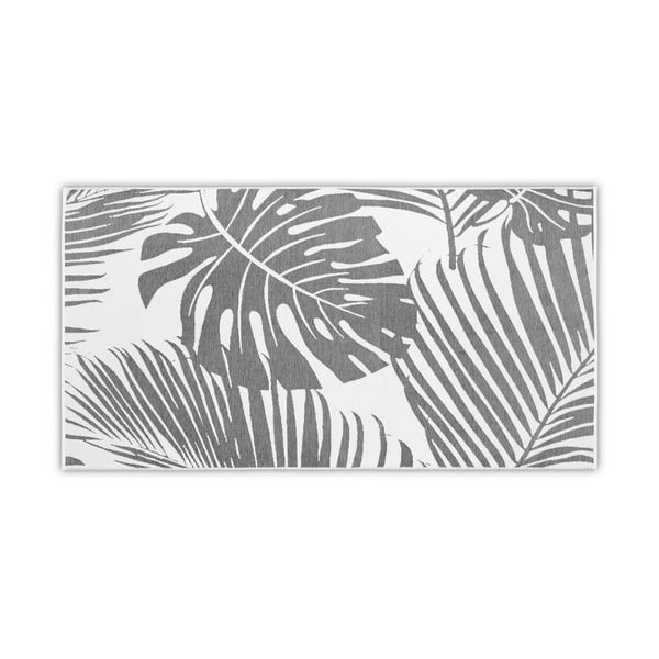 Szary ręcznik plażowy 180x100 cm Leaf – Foutastic