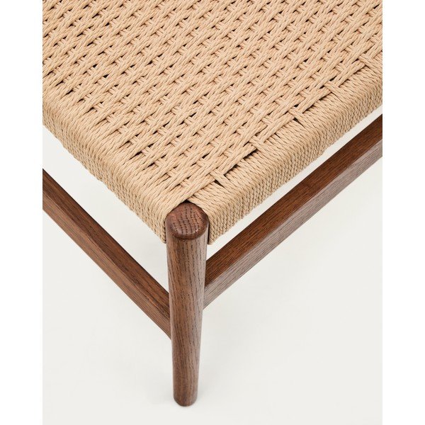 Brązowo-naturalna ławka Zaide – Kave Home-image-4