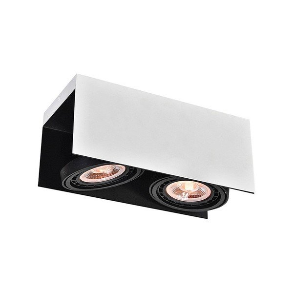 Biało-czarna lampa sufitowa z metalowym kloszem 14x31 cm Verso – GTV