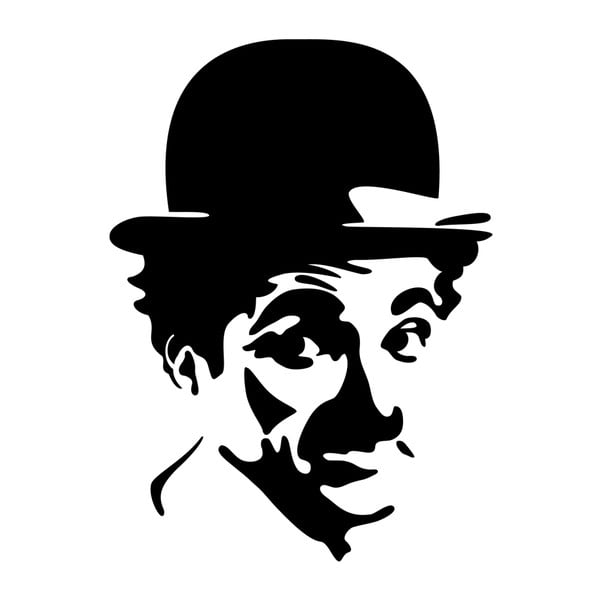 Naklejka Charlie Chaplin Portrait-image-1