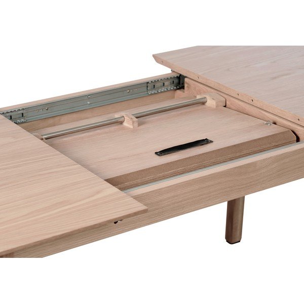 Rozkładany stół z dodatkowym blatem w dekorze dębu 95x190 cm Bari – Unique Furniture-image-2