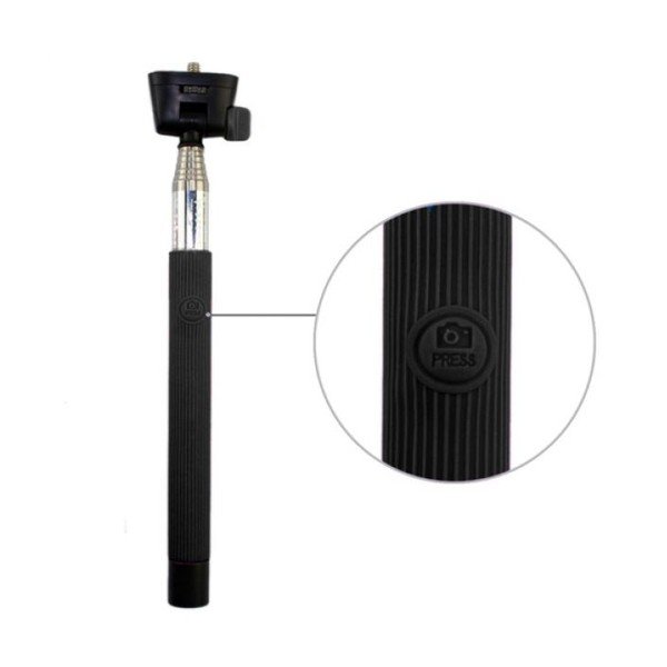 Czarny selfie stick InnovaGoods