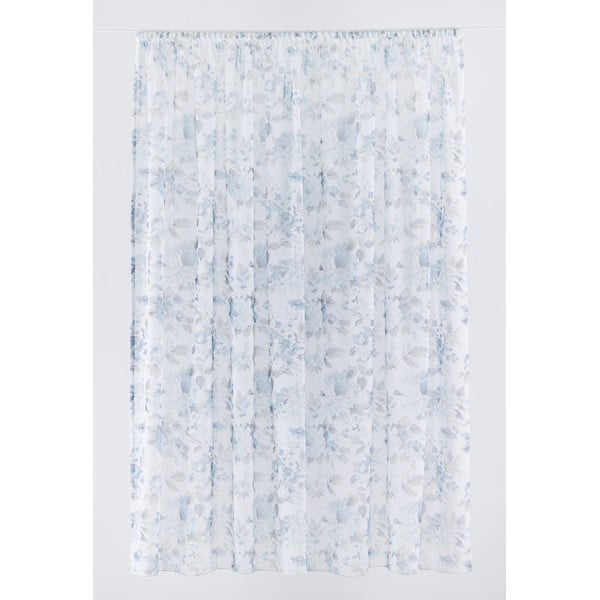 Biało-niebieska firanka 300x260 cm Elsa – Mendola Fabrics-image-1