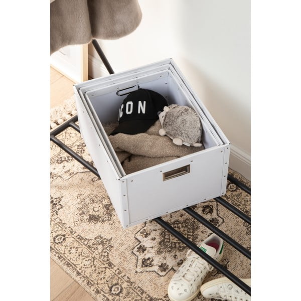 Białe kartonowe pojemniki zestaw 3 szt. Ture – Bigso Box of Sweden-image-2