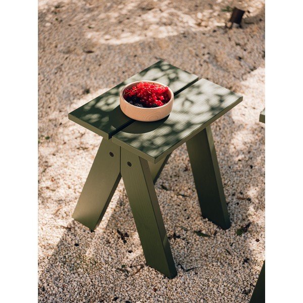 Zielone drewniane krzesło ogrodowe Navo – noo.ma-image-1