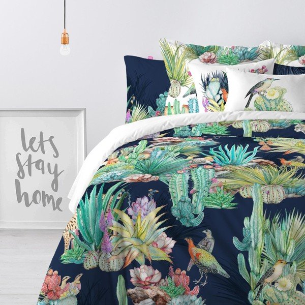 Bawełniana poszwa na kołdrę Happy Friday Cactus, 200x200 cm-image-3