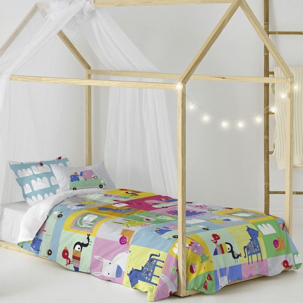 Dziecięca pościel bawełniana Moshi Moshi Patchwork, 140x200 cm-image-3