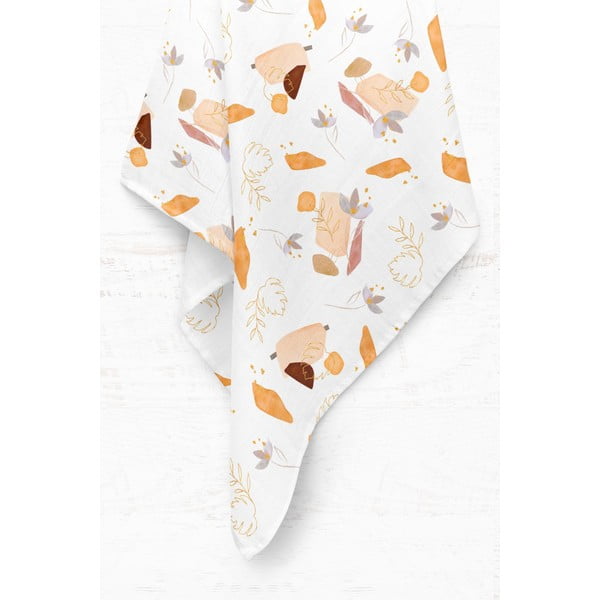 Biały koc dziecięcy muślinowy 75x100 cm Boho – Mijolnir-image-2