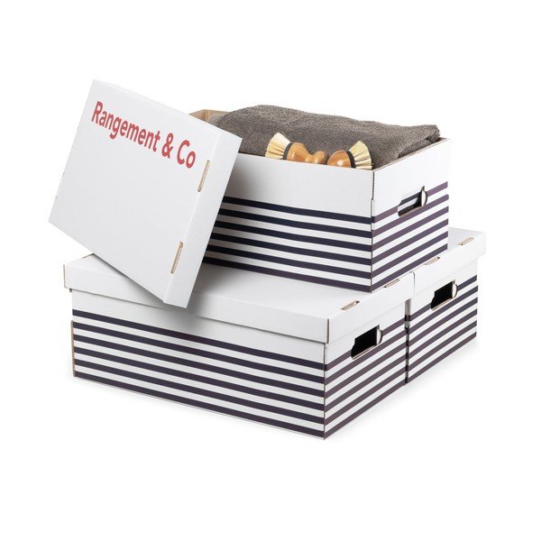 Zestaw 3 pudełek Compactor Marinieres-image-4