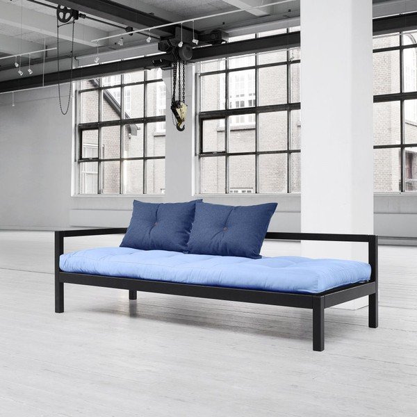 Sofa wielofunkcyjna Karup Soul Black/Celeste/Gris-image-1