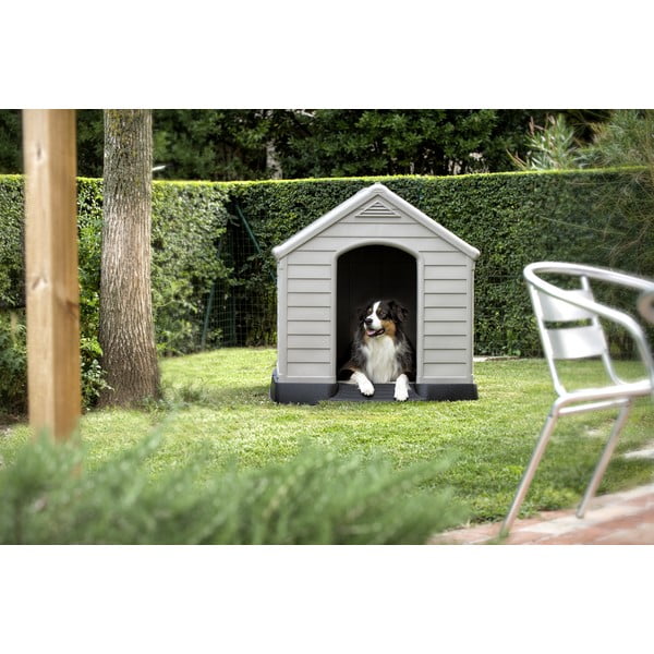 Szara buda dla psów 95x99 cm – Curver-image-2