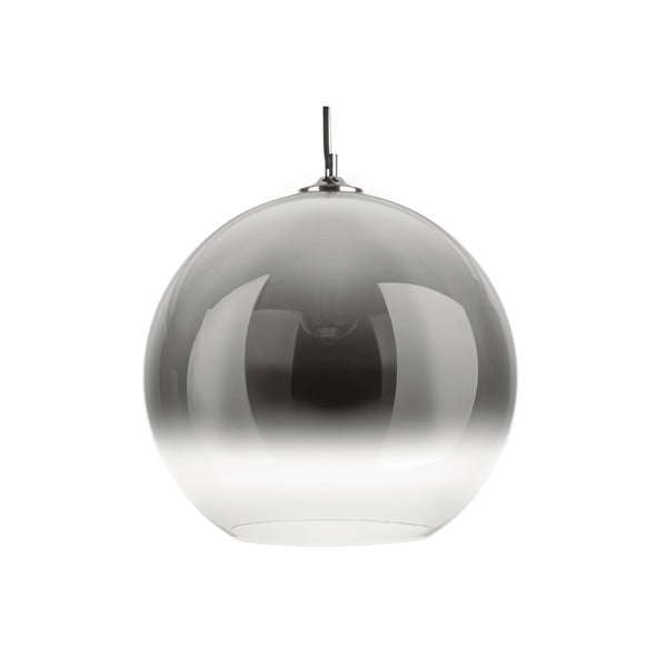 Szara szklana lampa wisząca Leitmotiv Bubble, ø 40 cm