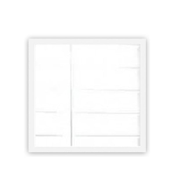 Zestaw 4 luster ściennych w białych ramach Oyo Concept Setayna, 24x24 cm