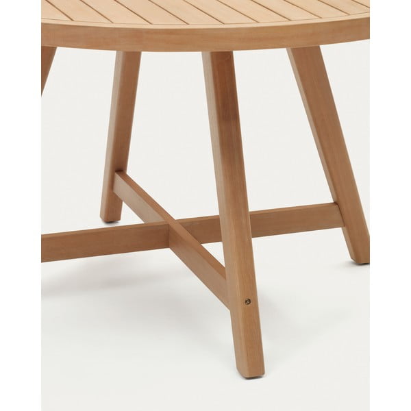 Okrągły stół ogrodowy z drewna eukaliptusowego ø 130 cm Urqell – Kave Home-image-3