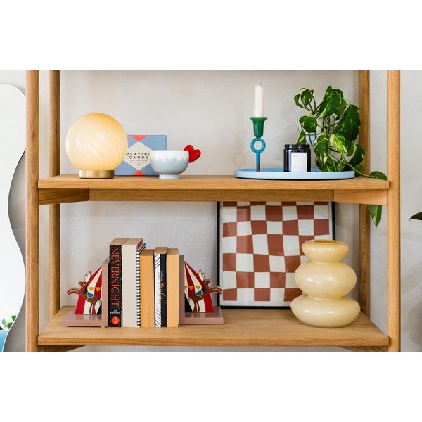 Jasnożółta lampa stołowa ze szklanym kloszem (wysokość 17 cm) Summer Globe – Leitmotiv-image-1