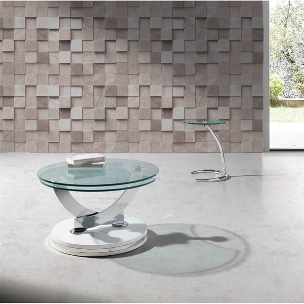 Stolik składany z białą konstrukcją Ángel Cerda Evita-image-1