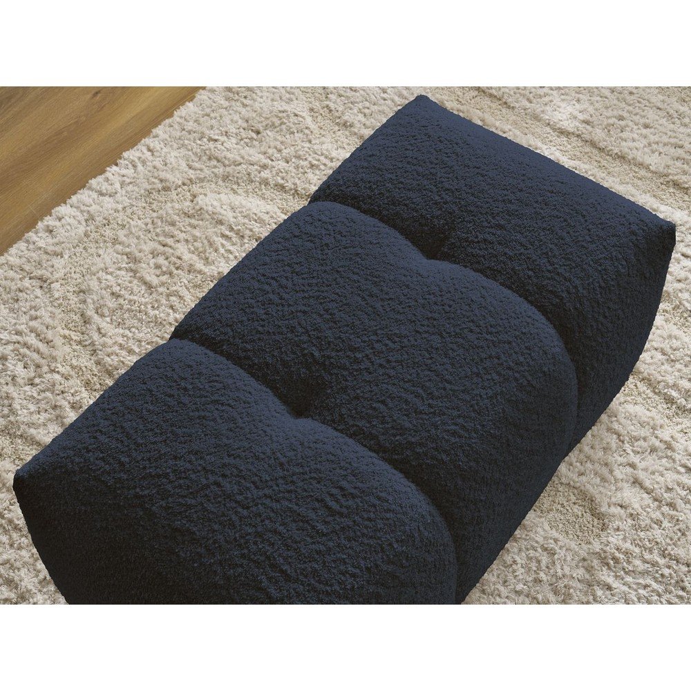Niebieski podnóżek z materiału bouclé Roxelane – Bobochic Paris (zdjęcie 10)