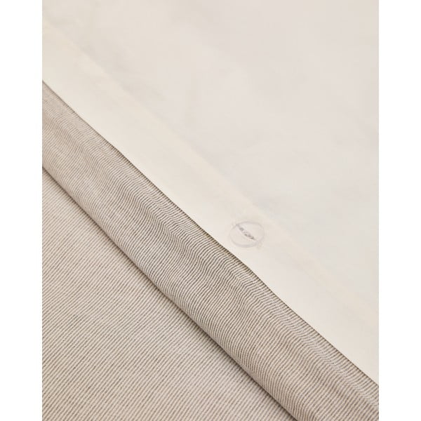 Beżowa pościel jednoosobowa z perkalu bawełnianego 150x220 cm Sotela – Kave Home-image-1