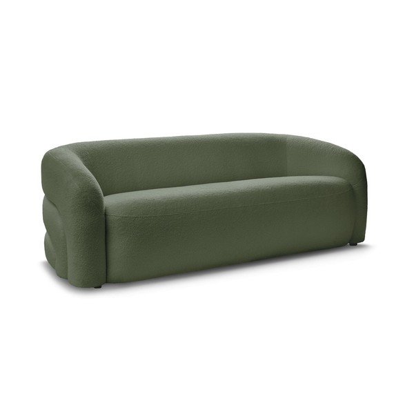 Zielona sofa z materiału bouclé 193 cm Elina – Bobochic Paris-image-2