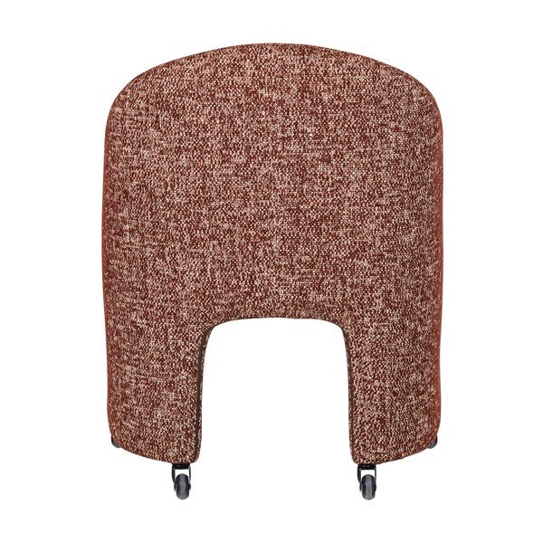 Tapicerowane krzesło biurowe w kolorze terakoty Cordo – WOOOD-image-4