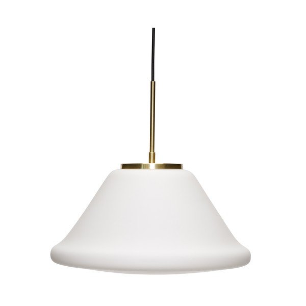 Biała lampa wisząca ze ściemniaczem ø 40 cm Muse – Hübsch