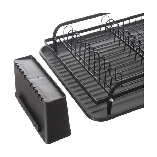 Czarny metalowy ociekacz dwupiętowy 42,5x32 cm Radka – Orion-image-2