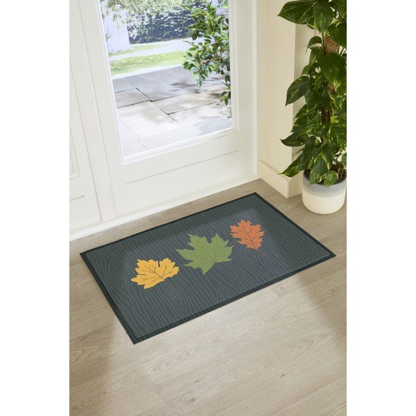 Wycieraczka 40x70 cm Autumn Leaves on Green – Artsy Doormats-image-2