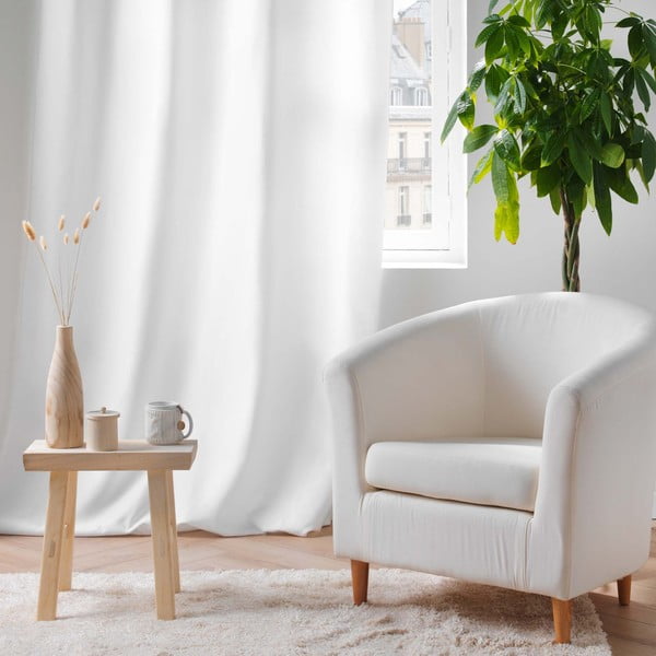 Biała zasłona termiczna z mikrowłókna 135x260 cm Micropolar – douceur d'intérieur-image-4