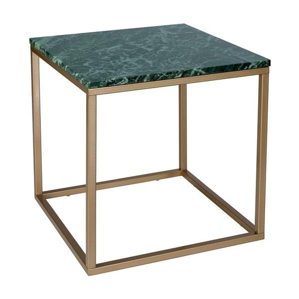 Kwadratowy stolik z marmurowym blatem RGE Accent
