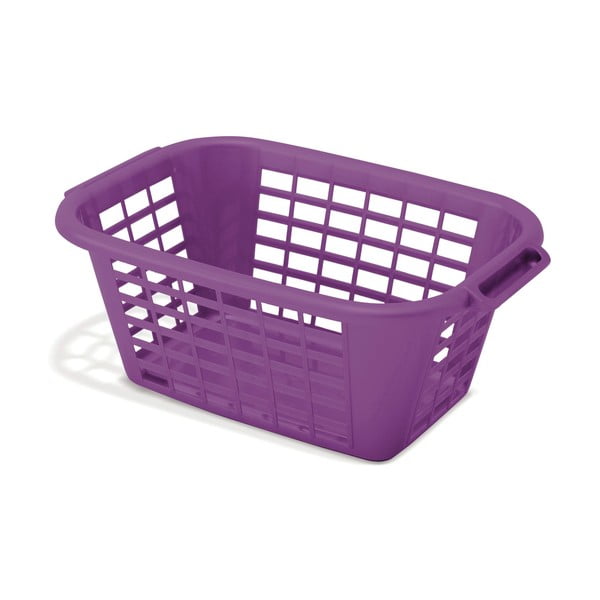 Fioletowy kosz na pranie Addis Rect Laundry Basket, 40 l