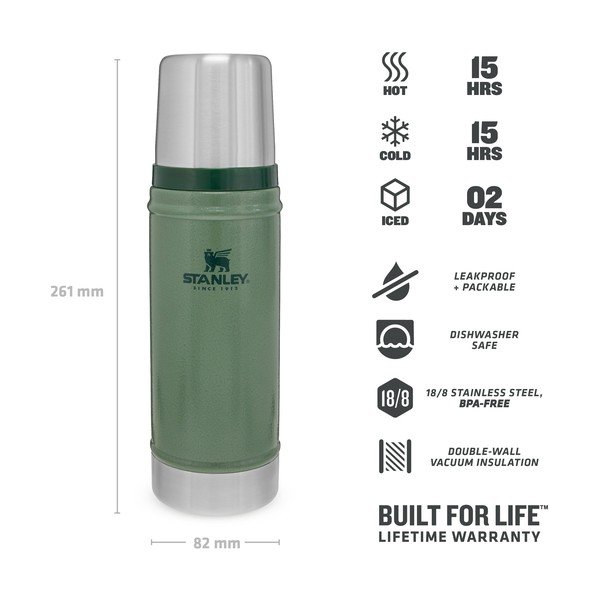 Zielony termos z kubkiem 470 ml – Stanley-image-4