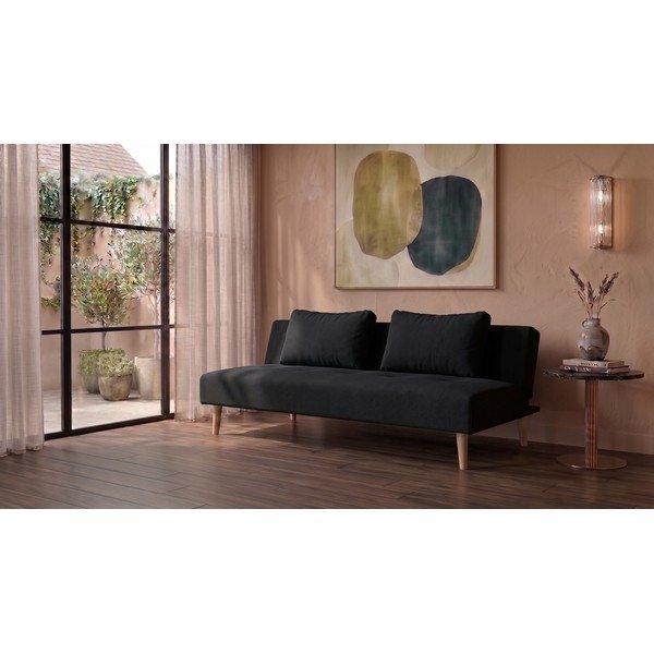 Ciemnoszara sofa rozkładana Bonami Essentials Matylda-image-1