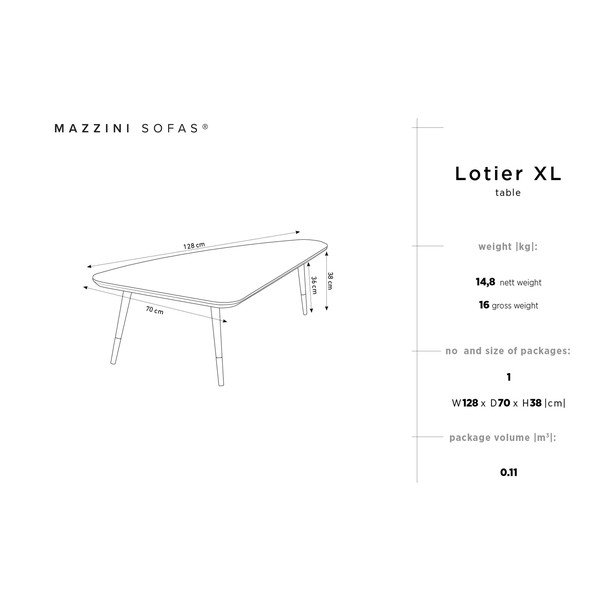 Stolik z drewna sosnowego Mazzini Sofas Lotier-image-1