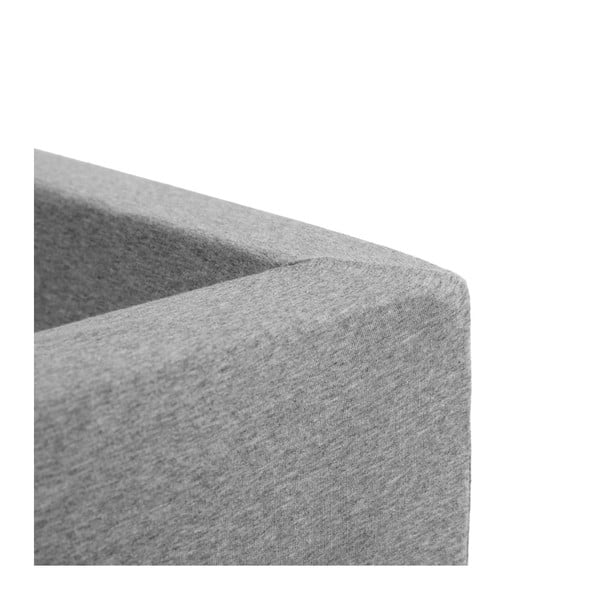 Jasnoszary suchy basen kanciasty z 500 piłeczkami Misioo, 110x50 cm-image-1