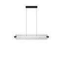 Szklana lampa wisząca LED ze ściemniaczem w kolorze matowej czerni Emery – Nova Luce