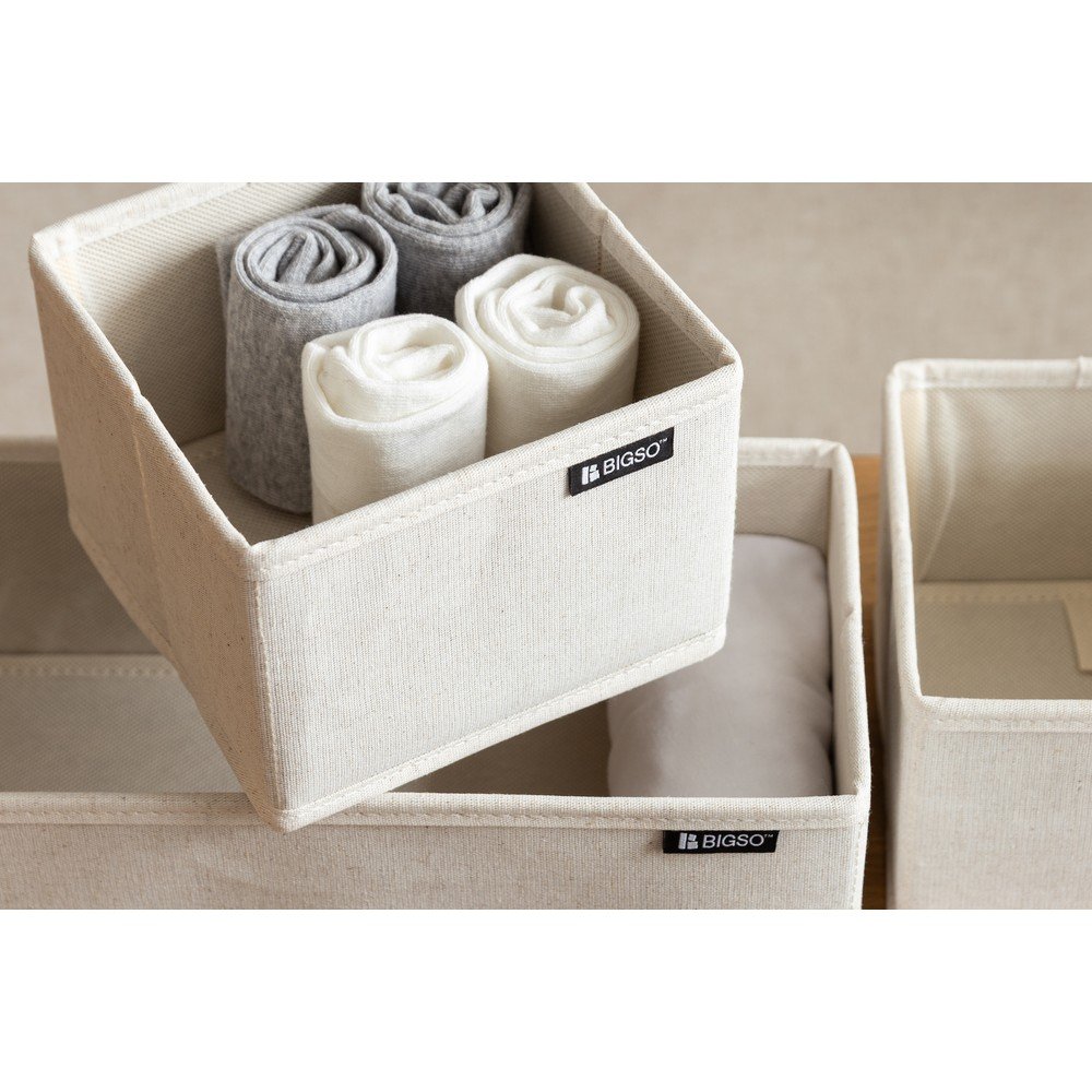 Tekstylne organizery do szuflady zestaw 3 szt. Soft Storage – Bigso (zdjęcie 2)
