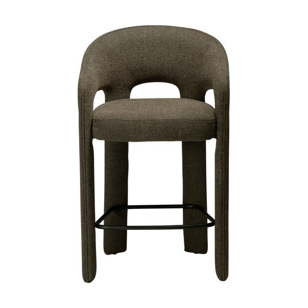 Hoker w kolorze khaki (wysokość siedziska 67 cm) Splendor – DAN-FORM Denmark-image-1