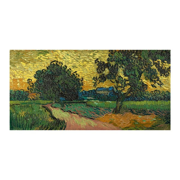 Reprodukcja obrazu Vincenta van Gogha - Landscape at Twilight, 80x40 cm