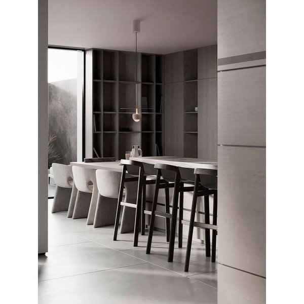 Beżowa aluminiowa lampa wisząca LED ø 30 cm Edem – Nova Luce-image-2