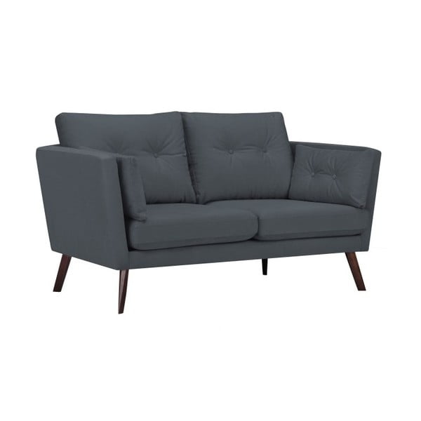 Ciemnoszara sofa 2-osobowa Mazzini Sofas Elena